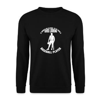 Cadeau de baseball Baseball Lovers Jeu de baseball - Sweat-shirt Unisexe - noir - Devant - Alina (178cm) & Michal (187cm)