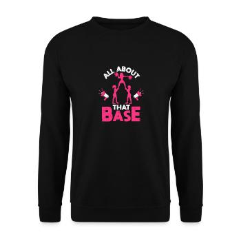 Frauen Squad Funny Cheerleading All About That - Unisex Pullover - Schwarz - Vorne - Alina (178cm) & Michal (187cm)