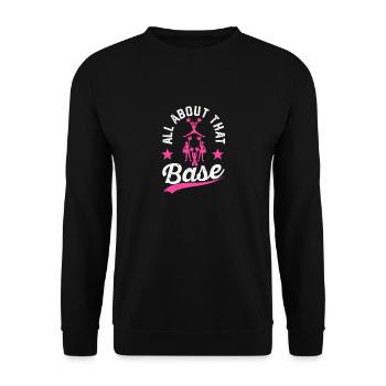 Frauen Squad Funny Cheerleading All About That - Unisex Pullover - Schwarz - Vorne - Alina (178cm) & Michal (187cm)