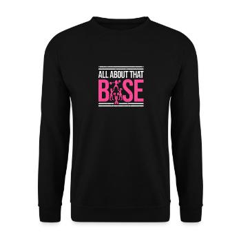Tout sur ce design de cheerleading de base, encouragez - Sweat-shirt Unisexe - noir - Devant - Alina (178cm) & Michal (187cm)