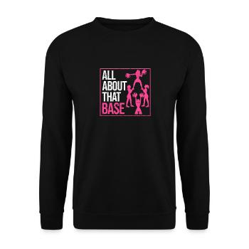 Tout sur cette conception de cheerleading de base pour Cheer - Sweat-shirt Unisexe - noir - Devant - Alina (178cm) & Michal (187cm)