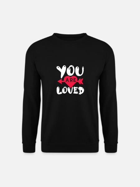VOUS ÊTES AIMÉ - Sweat-shirt Unisexe - noir