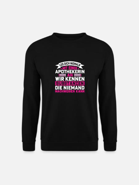 Apothekerin Substanzen Geschenkidee Nachweisen - Unisex Pullover - Schwarz