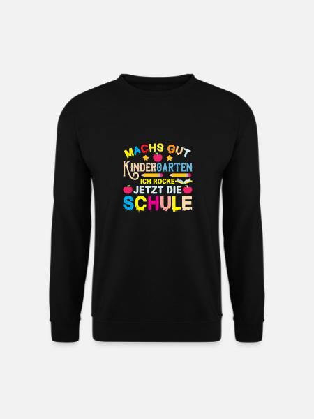 Schulbeginn Ich Rocke Jetzt Die Schule - Unisex Pullover - Schwarz