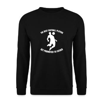 Fußball Dad Fußballtrainer Vater Fußballspieler - Unisex Pullover - Schwarz - Vorne - Alina (178cm) & Michal (187cm)