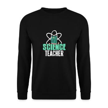 Science Teacher Cute Retro Teacher Designs - Unisex Sweatshirt - black - Front - Alina (178cm) & Michal (187cm)