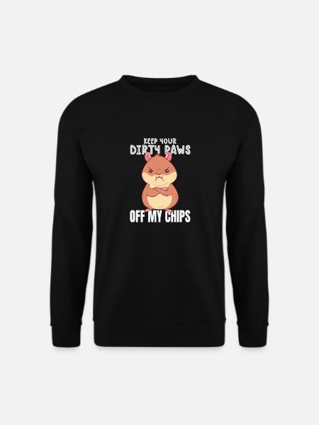 Pfoten weg von meinen Chips - Unisex Pullover - Schwarz