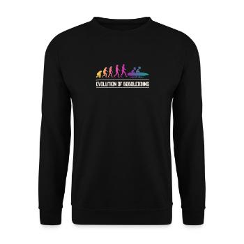 Development of the bobsschnee slope hobby - Unisex Sweatshirt - black - Front - Alina (178cm) & Michal (187cm)