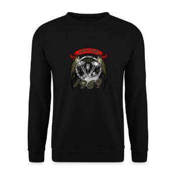 Génial depuis 1969, anniversaire du motard - Sweat-shirt Unisexe - noir - Devant - Alina (178cm) & Michal (187cm)