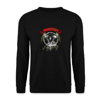 Génial depuis 1979, anniversaire du motard - Sweat-shirt Unisexe - noir - Devant - Alina (178cm) & Michal (187cm)