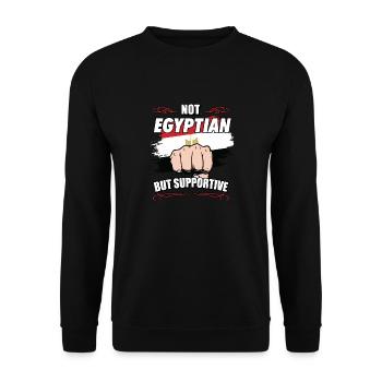 Pas égyptien mais touristique de soutien - Sweat-shirt Unisexe - noir - Devant - Alina (178cm) & Michal (187cm)