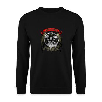 Génial depuis 1982, anniversaire du motard - Sweat-shirt Unisexe - noir - Devant - Alina (178cm) & Michal (187cm)