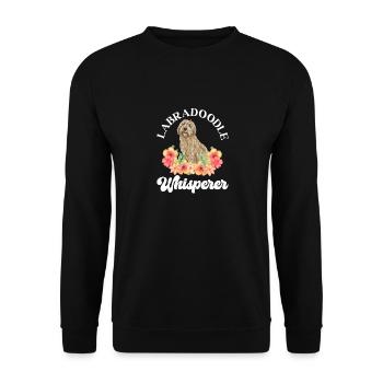 Labradoodle Dog - Unisex Sweatshirt - black - Front - Alina (178cm) & Michal (187cm)