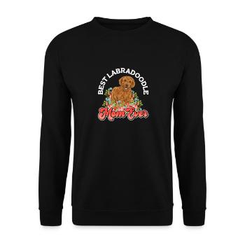 Labradoodle Dog - Unisex Sweatshirt - black - Front - Alina (178cm) & Michal (187cm)