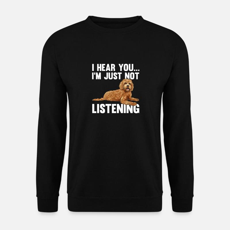 Labradoodle Dog - Unisex Sweatshirt - black
