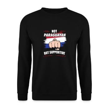 Pas paraguayen mais touristique de voyage de soutien - Sweat-shirt Unisexe - noir - Devant - Alina (178cm) & Michal (187cm)