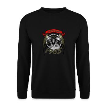 Génial depuis 1965, anniversaire du motard - Sweat-shirt Unisexe - noir - Devant - Alina (178cm) & Michal (187cm)