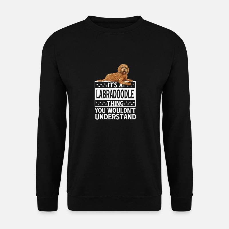 Labradoodle Dog - Unisex Sweatshirt - black