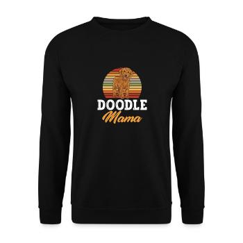 Labradoodle Chien - Sweat-shirt Unisexe - noir - Devant - Alina (178cm) & Michal (187cm)
