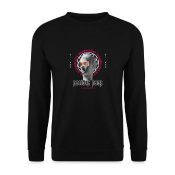 Serious Eyes Streetwear - Unisex Pullover - Schwarz - Vorne - Alina (178cm) & Michal (187cm)