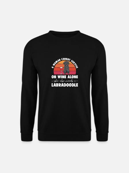 Labradoodle Dog - Unisex Sweatshirt - black