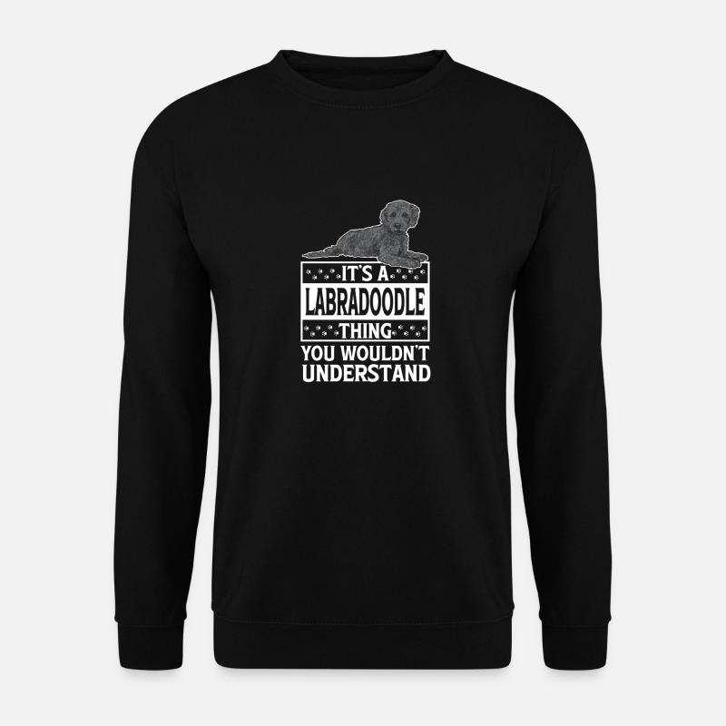 Labradoodle Dog - Unisex Sweatshirt - black
