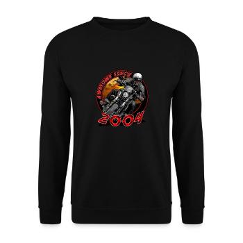 Génial depuis 2004, anniversaire du motard - Sweat-shirt Unisexe - noir - Devant - Alina (178cm) & Michal (187cm)