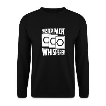 Booster Pack Whisperer Trading Cards Building Deck - Unisex Sweatshirt - black - Front - Alina (178cm) & Michal (187cm)