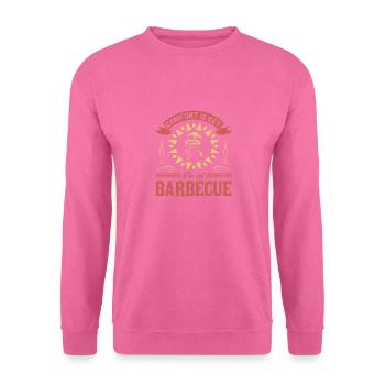 KOMFORT IST DER SCHLÜSSEL FÜR EIN BARBECUE 2 - Unisex Pullover - Pink - Vorne