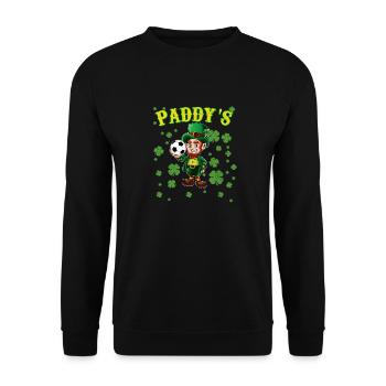 Enfants Garçons et filles Soccer Leprechaun St Patrick - Sweat-shirt Unisexe - noir - Devant - Alina (178cm) & Michal (187cm)