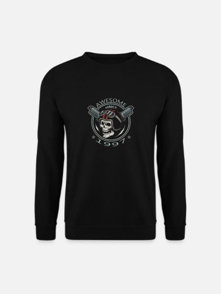 Awesome since 1997, Biker's Birthday - Unisex Sweatshirt - black