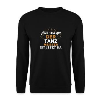 Tanzen Party Musik Tänzer - Unisex Pullover - Schwarz - Vorne - Alina (178cm) & Michal (187cm)