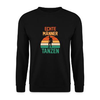 Tanzen Party Musik Tänzer - Unisex Pullover - Schwarz - Vorne - Alina (178cm) & Michal (187cm)