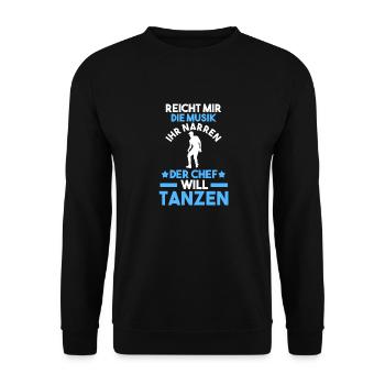 Tanzen Party Musik Tänzer - Unisex Pullover - Schwarz - Vorne - Alina (178cm) & Michal (187cm)
