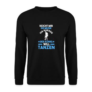 Tanzen Party Musik Tänzer - Unisex Pullover - Schwarz - Vorne - Alina (178cm) & Michal (187cm)
