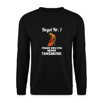 Tanzen Party Musik Tänzer - Unisex Pullover - Schwarz - Vorne - Alina (178cm) & Michal (187cm)