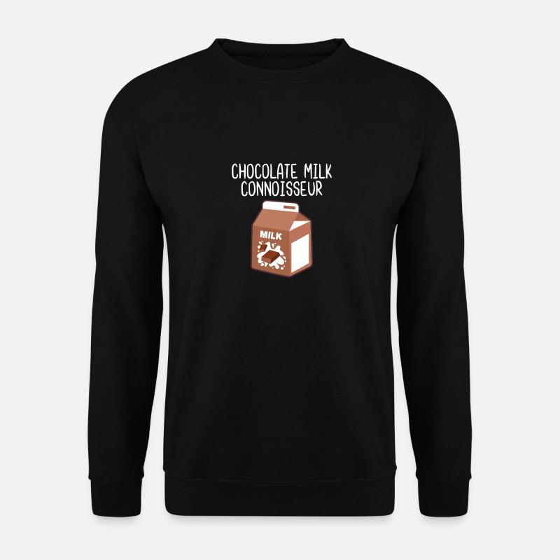 Schokoladen-Milch-Kenner - Unisex Pullover - Schwarz
