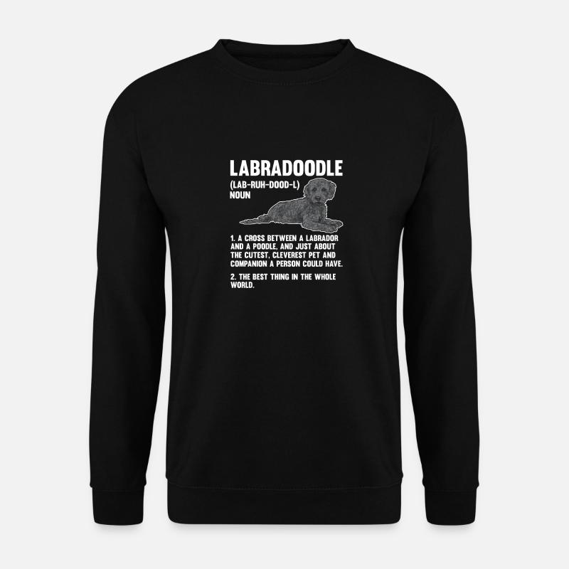 Labradoodle Dog - Unisex Sweatshirt - black