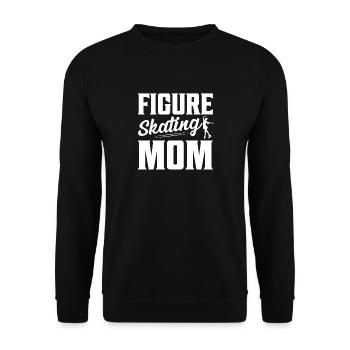Figure Skating Mom Ice Skater Mother - Unisex Pullover - Schwarz - Vorne - Alina (178cm) & Michal (187cm)