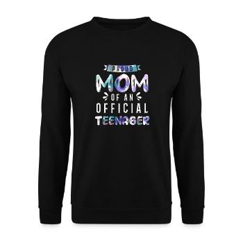 Fière maman d’un adolescent officiel de 13 ans. - Sweat-shirt Unisexe - noir - Devant - Alina (178cm) & Michal (187cm)