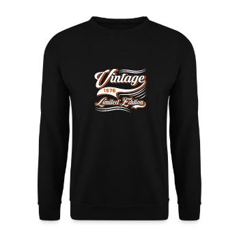 Edition Limitée 1976 Millésime - Sweat-shirt Unisexe - noir - Devant - Alina (178cm) & Michal (187cm)