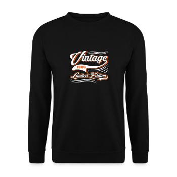 Edition Limitée Millésime 1986 - Sweat-shirt Unisexe - noir - Devant - Alina (178cm) & Michal (187cm)