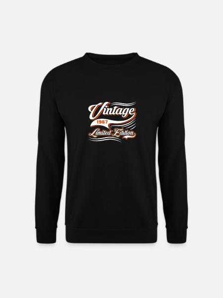 Limited Edition 1987 Vintage - Unisex Pullover - Schwarz