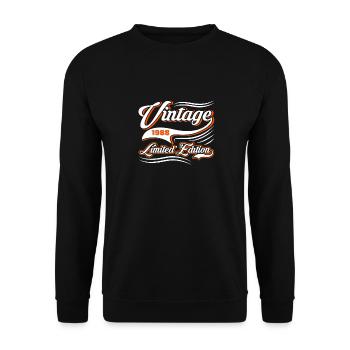 Limited Edition 1988 Vintage - Unisex Sweatshirt - black - Front - Alina (178cm) & Michal (187cm)