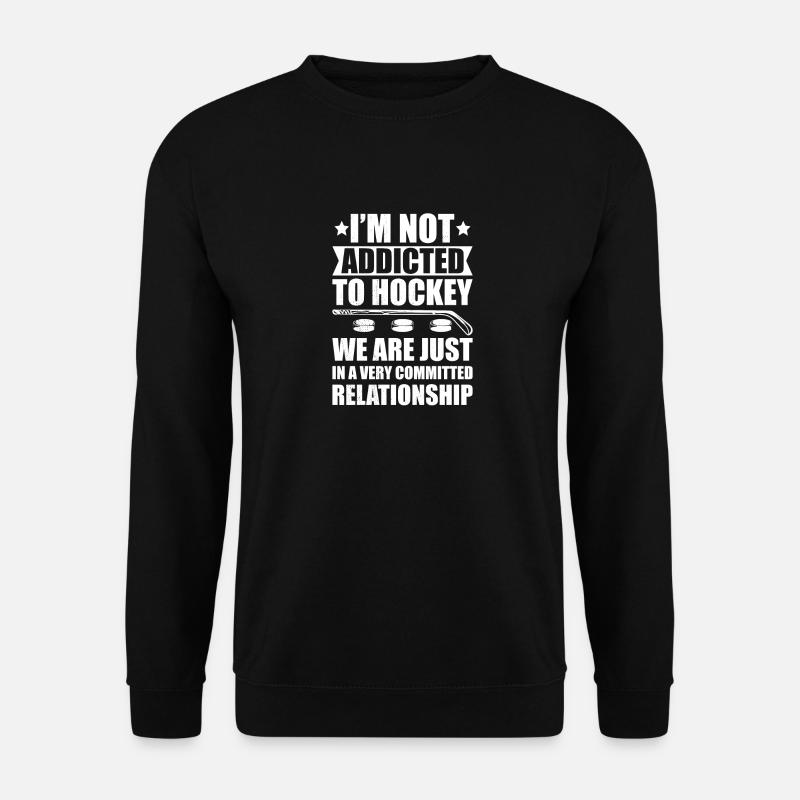 Hockey lustiger spruch hockey spieler essential - Unisex Pullover - Schwarz