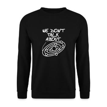 Nous ne savons pas à propos des conceptions rétro et amusantes de la planète PLUTO - Sweat-shirt Unisexe - noir - Devant - Alina (178cm) & Michal (187cm)