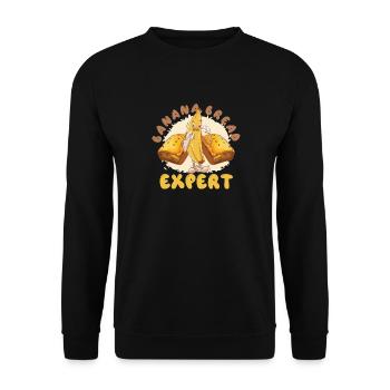 Drôle d’amateur de boulangerie expert en pain aux bananes - Sweat-shirt Unisexe - noir - Devant - Alina (178cm) & Michal (187cm)