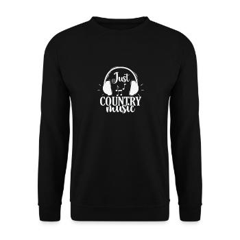 Just Country Music USA Amérique Cowboys - Sweat-shirt Unisexe - noir - Devant - Alina (178cm) & Michal (187cm)