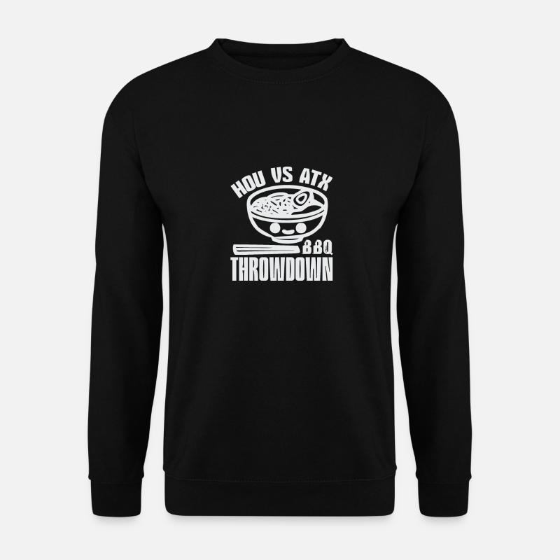HOU VS ATX BBQ THROWDOWN - Unisex Sweatshirt - black