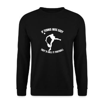 Tennis Club Tennis Tennis lovers Tennis players - Unisex Sweatshirt - black - Front - Alina (178cm) & Michal (187cm)